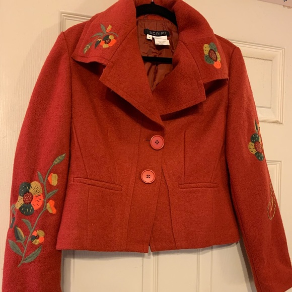 Jacket by Script 15% wool size 8 - Picture 2 of 3